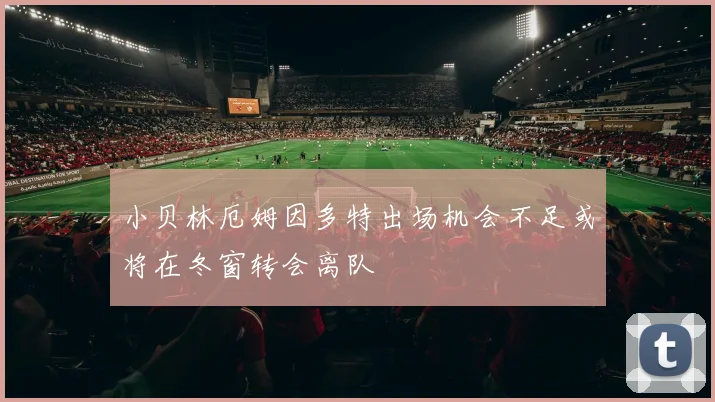 小贝林厄姆因多特出场机会不足或将在冬窗转会离队